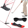 Golf Alignment Sticks and Swing Trainer with Angle Holder for Aiming Putting Aid Arm Band Trainer Enhance Strength, Precision, and Swing Technique Golf Practice Tools for Posture Correct