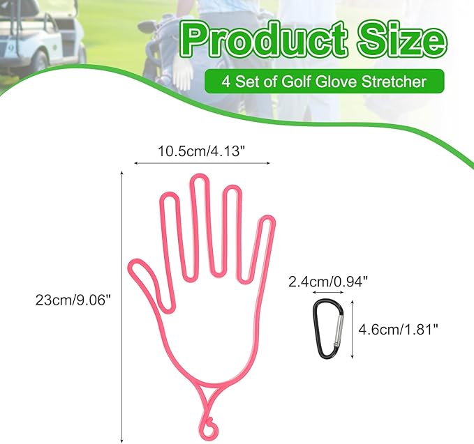PATIKIL Golf Gloves Stretcher,Plastic Keeper Support Rack Holder Dryer Hanger Frame with Hanging Hooks