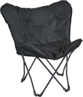 SunnyFeel Oversized XL Padded Camping Chair, Outdoor Butterfly Chair, Portable, Folding, Large Camp Lounge Chairs, Padded Living Room Indoor Chairs Lawn Chairs for Beach,Tailgating,Sport Events,Picnic