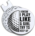 Men Golf Ball Marker with Magnetic Hat Clip, Funny Golf Accessories Gifts for Men, Novelty Birthday Gifts for Male Golfer Fan