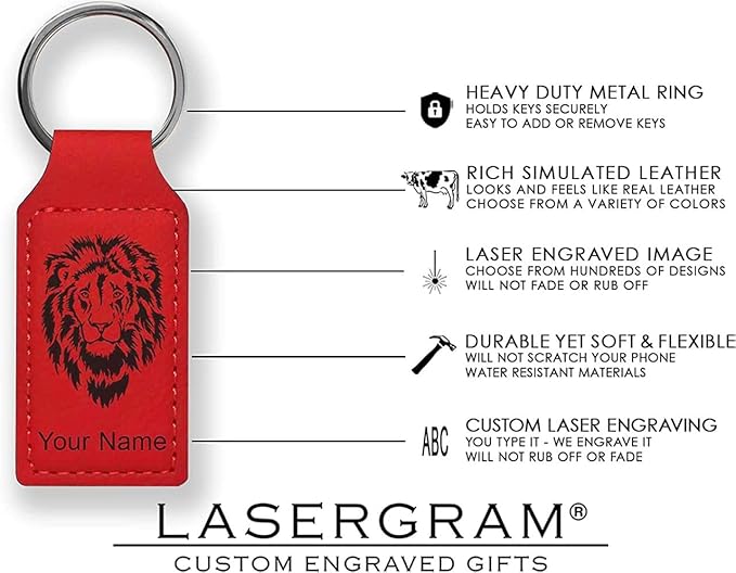 LaserGram Rectangle Keychain, Golfer Golfing, Personalized Engraving Included