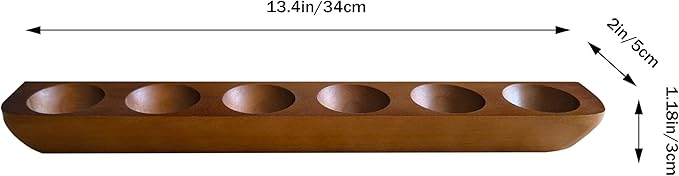 1-Pack Wood Golf Ball Display Case, Floating Shelf Golf Ball Holder Display for 6 Ball - Wall Mount/Tabletop Stand, Office Decor & Memorabilia Gift for Golf Collectors
