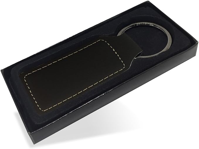 LaserGram Rectangle Keychain, Disc Golf, Personalized Engraving Included