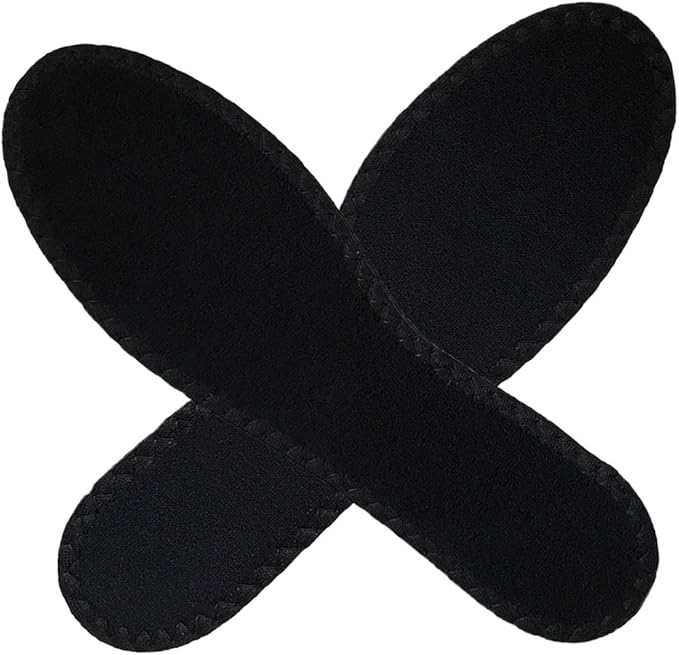 Happystep Cotton Terry Cloth Insoles, Barefoot Shoe Inserts, Sweat Absorption, Odor Control, Moisture-Wicking, Washable and Reusable, Zero Drop Shoe Insoles, 1 Pair Black and 1 Pair White (Men 11)