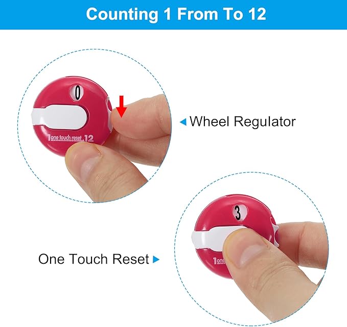 PATIKIL Golf Score Counter, Mini Golf Shot Stroke Attachment Counter Clicker Clip for Golfers Glove Hat