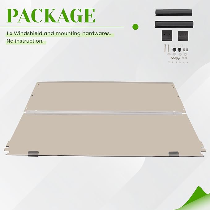 HECASA Windshield Compatible with 1994-2013 EZGO TXT & Medalist Gas or Electric Golf Cart Flip Windscreen