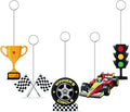 5 Pcs Racing Car Photo Balloon Holder Table Centerpieces Holders Racing Themed Decoration Place Card Holder Photo Clips Holder for Home Birthday Wedding Party Decor