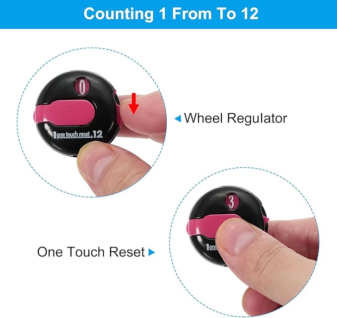 PATIKIL Golf Score Counter Mini Golf Shot Stroke Attachment Counter Clicker Clip for Golfers Glove Bag Hat
