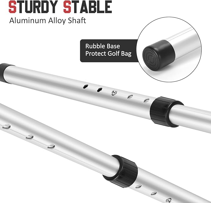 Portable Golf Travel Bag Support Pole, Umbrella Anti-Impact Support Cover Protector and Aluminum Alloy Rod, Golf Club Travel Bag Support System Protect Club