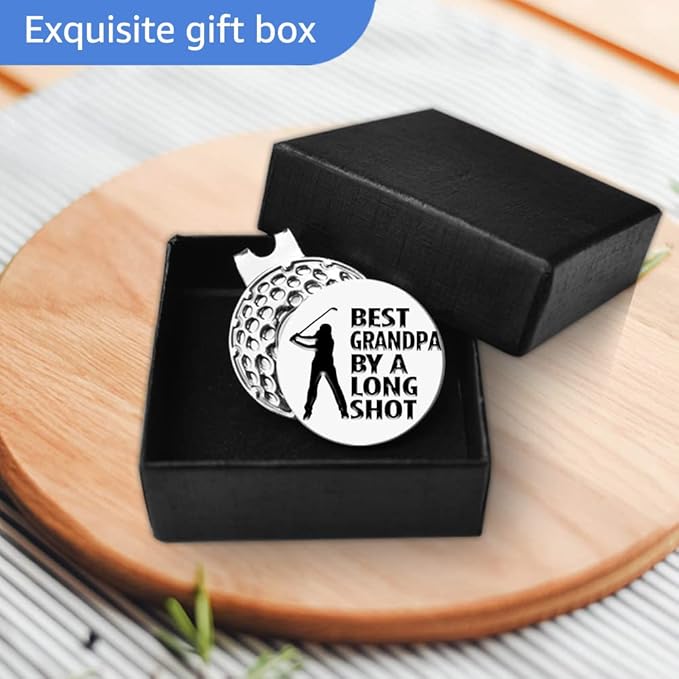 Men Golf Ball Marker with Magnetic Hat Clip, Funny Golf Accessories Gifts for Men, Novelty Birthday Gifts for Male Golfer Fan