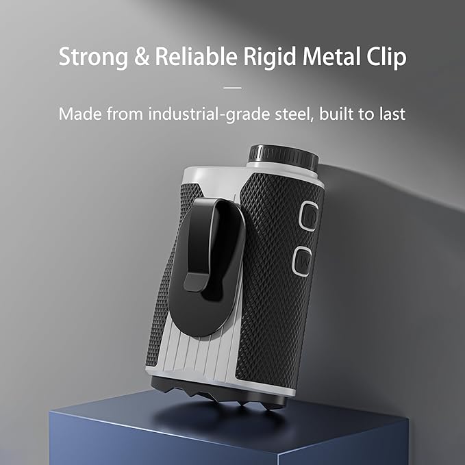Metal Landing Pad, Industrial-Grade Rigid Clip for Magnetic Golf Equipment and Accessories. Secure Hold and Easy Access for Rangefinders. Magnetic Golf Gear Compatible，Black