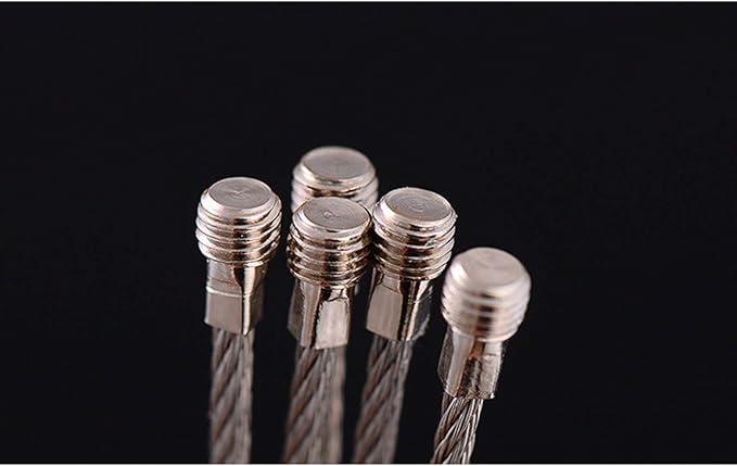 20pcs Stainless Steel Wire Keychains Aircraft Cable Cable Key Ring for Hanging ID Tags or Luggage Tags,6.3 inch 2mm