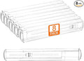 8 Pack Drawer Dividers for Clothes, 2.3" High 13"-21" Adjustable Drawer Dividers Expandable Dresser Drawer Organizer, Clear Drawer Separators for Clothes, Underwear, Cosmetic, Kitchen Utensils Storage