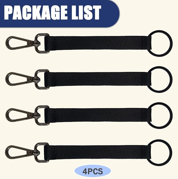 4PCS Golf Glove Grabber Holder,Glove Belt Keeper Strap, Stylish Glove Holder with Metal Clip and Keyring,Essential Golf Glove Accessories