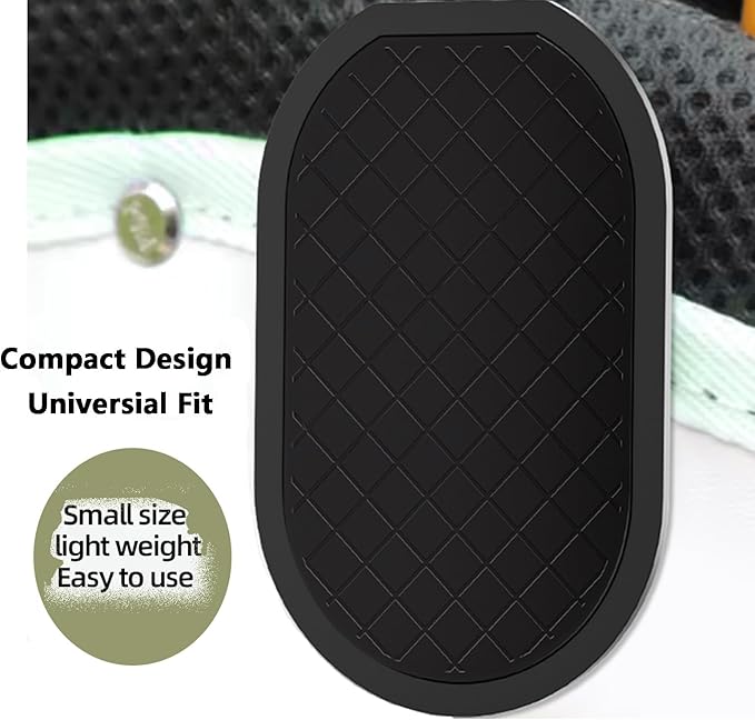 Metal Landing Pad, Industrial-Grade Rigid Clip for Magnetic Golf Equipment and Accessories. Secure Hold and Easy Access for Rangefinders. Magnetic Golf Gear Compatible，Black