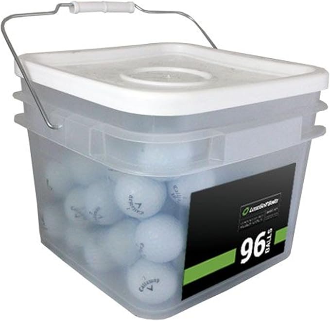 LostGolfBalls Chrome Soft Golf Balls – 96 Mint Used Balls Compatible with Callaway – Cleaned & Graded