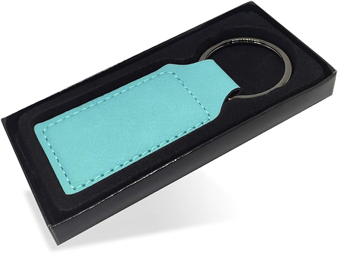 LaserGram Rectangle Keychain, Golfer Golfing, Personalized Engraving Included