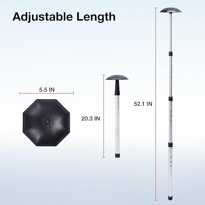 Gofly Golf Travel Bag Support System, Club Protective Pad and Aluminium Alloy Support Pole, Upgrade Accessories for Soft-Sided Travel Golf Bag