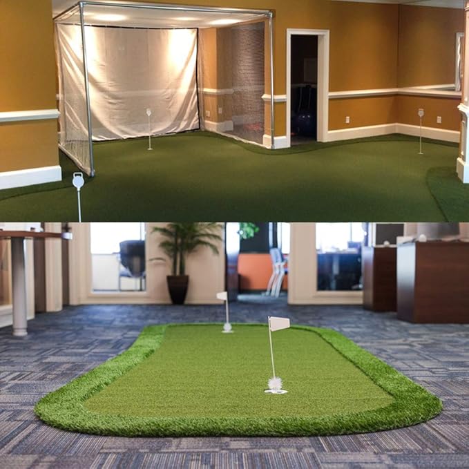 Pro Putting Green Golf Artificial Grass Turf 8FTX42FT， Indoor Outdoor Golf Training Mat, Synthetic Fake Grass for Baseball Football Gym Sports