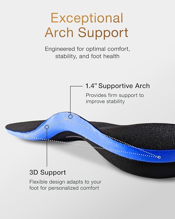 Premium Quality Gel Shoe Insoles from Japan, Shock Absorption, High Arch Support, Walking, Golf Insoles Men, Shoe Inserts Women, Shoe Insoles Women, Shoe Inserts Men, Unisex Sole Inserts, S