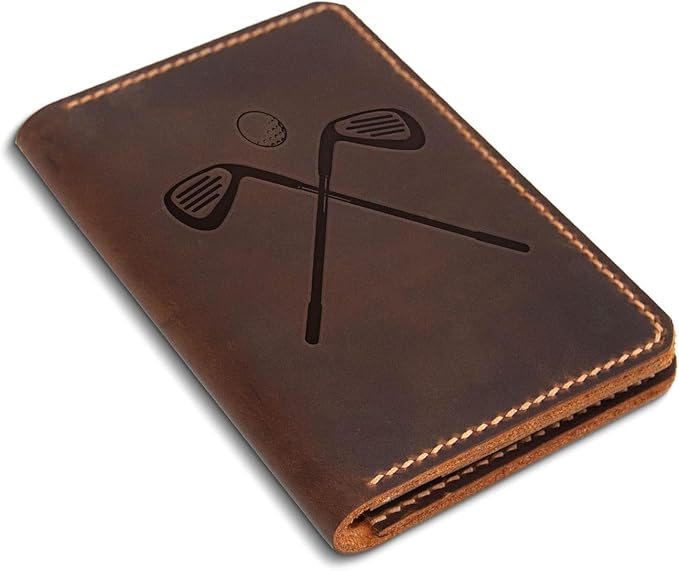 Personalized Leather Golf Scorecard & Yardage Book Holder, Personalized Golf Gift, Yardage Book Holder, Gifts for Dad, Gifts for Golfers