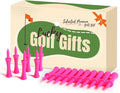 Plastic Golf Castle Tees Step Down Value 200 Count, Unbreakable Mixed or Same Height 1, 1 1/4, 2 3/4, 2 1/4, 2, 1 3/4, 1 1/2 Inch Length Colorful Pack for Practice