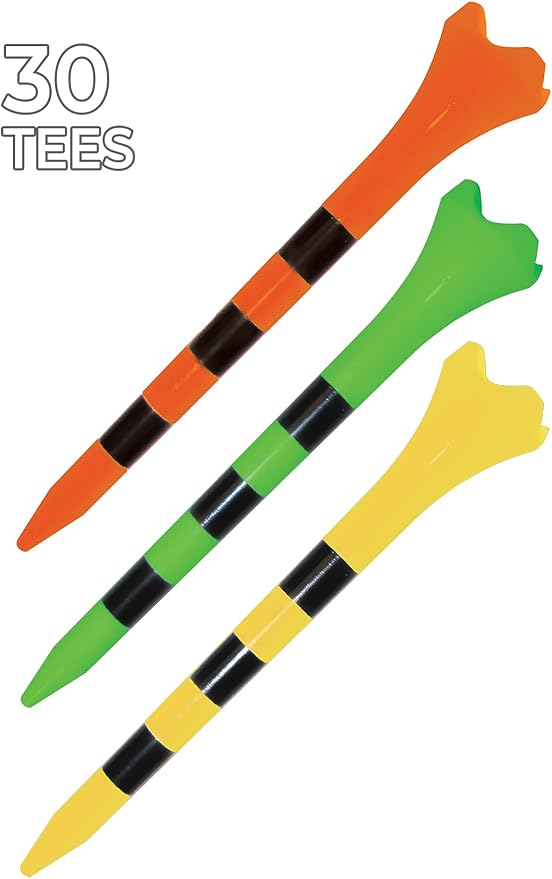Pride Performance 3-1/4" Striped Golf Tee, 30 Count