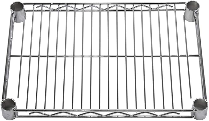 Shelving Inc. 12" d x 18" w Chrome Wire Shelving with 1 Tier Shelf, Weight Capacity 800lbs Per Shelf