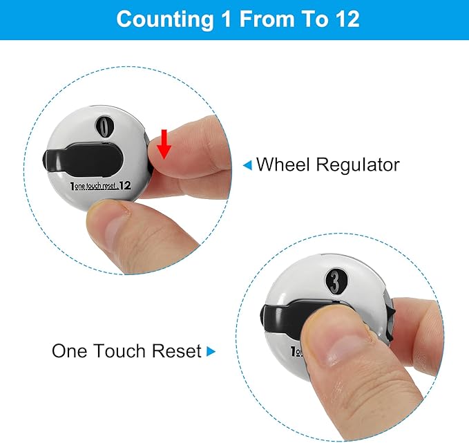 PATIKIL Golf Score Counter, Mini Golf Shot Stroke Attachment Counter Clicker Clip for Golfers Glove Hat