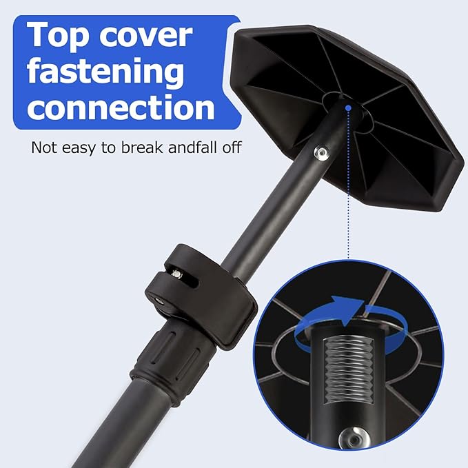 Golf Travel Bag Support Pole, 33"-60" Golf Club Travel Protector Stick for Bag Telescopic Adjustable Airlines Stiff Arm Club Protector Stainless Steel Pole