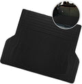ZONETECH All Weather Rubber Semi Pattern Cargo Liner Trunk Floor Mat – Premium Quality Black Heavy Duty Cargo Trunk Floor Mat