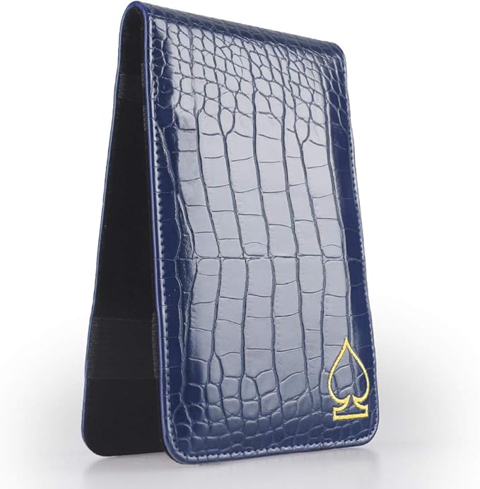 Craftsman Golf Crocodile Pattern Golf Scorecard Holder and Yardage Book Cover Case Protector Also Accept Custom Order with Your Name Stitched Customization Version