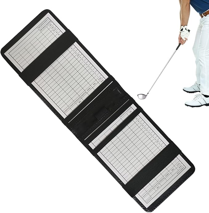 Golf Card Holder - Portable Score Display,Golf Card Holder Notebook | for Practice Training Indoor Home Backyard Sports Club Recreation Competition Entertainment Simulation