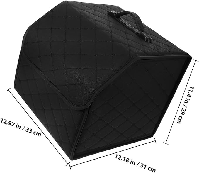 Foldable Car Trunk Storage Organizer Compact Dark Multi-Use Cargo Organizer Box for SUV and Van Grocery Storage