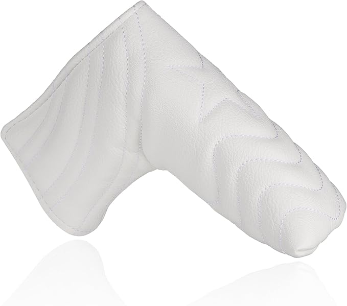 4pcs or 1pc Golf Club Head Covers for Woods, Driver, Fairway, Hybrid – Premium PU Leather with Interchangeable Tags & Magnetic Blade and Mallet Putter Covers