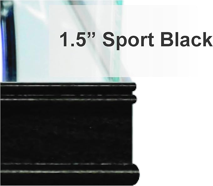 Golf Ball Display Case (Black w/ Engraving)