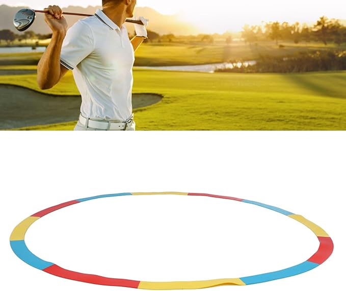 Golf Practice Target Ring, Thin Silicone Vibrant Target Indicator GolfTargets Circle for Putting, Chipping, Pitching for Training