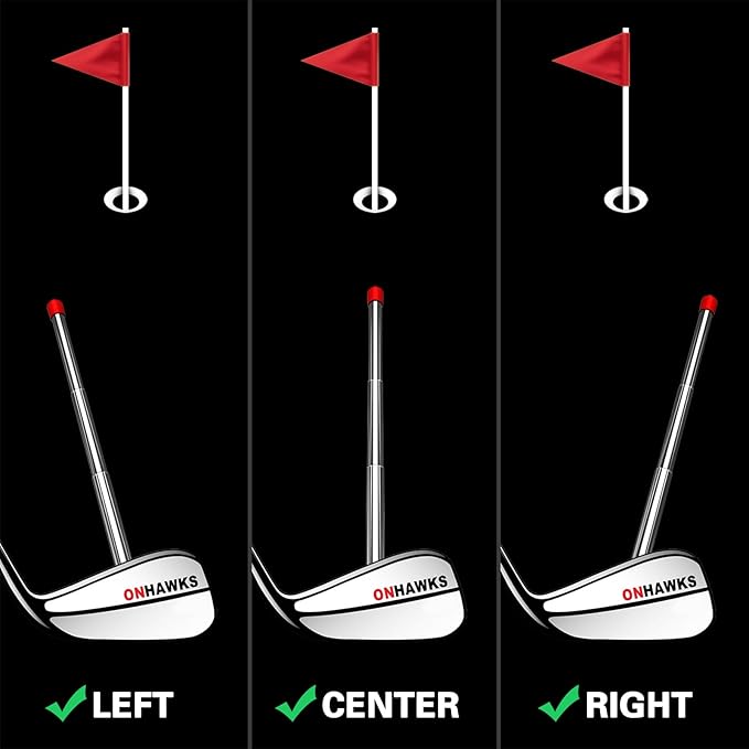 Golf Alignment Rods-Club Alignment Sticks with Telescopic Magnetic Corrector Trainer Aid Tools Help Visualize and Align Your Golf Shots Club,Swing Aim Practice Accessories Golf Gifts