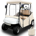 MOSNAI Golf Cart Enclosure 2 Passenger for EZGO TXT & RXV with Zippered Doors, 600D Heavy Duty Oxford and Thickened Clear PVC, Keep Warm Golf Cart Rain Cover Weather Enclosure with 8 Windproof Hooks
