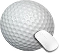 Golf Ball Texture Round Mouse Pad, Small Gaming Mousepad with Stitched Edge, Non-Slip Rubber Base Mouse Mat Office Desk Accessories for Laptop Computer Decor 7.9 X 7.9 Inch