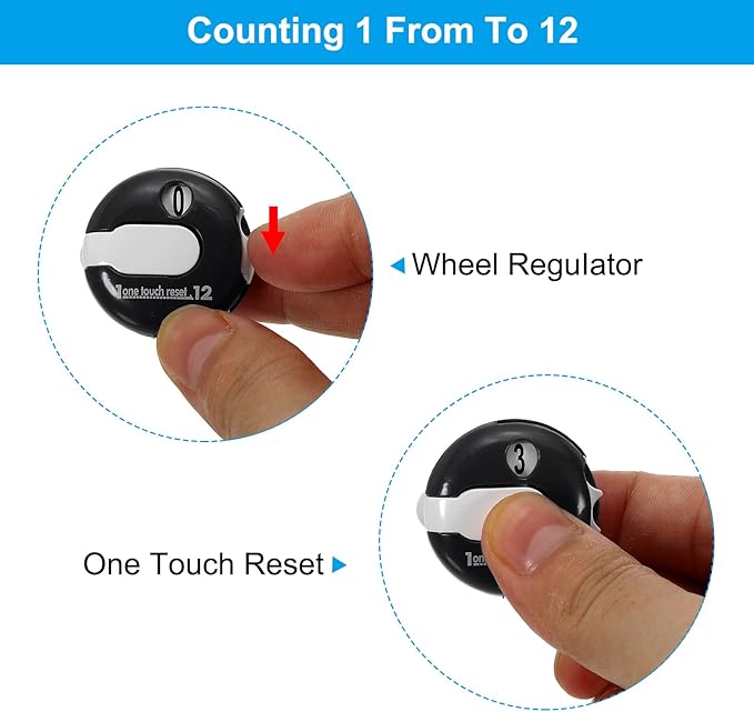 PATIKIL Golf Score Counter Mini Golf Shot Stroke Attachment Counter Clicker Clip for Golfers Glove Bag Hat