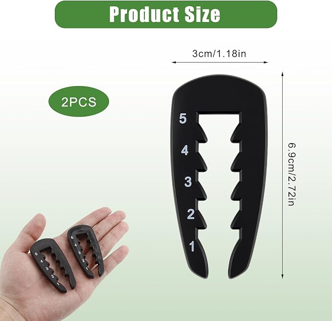2 Pack Adjustable Golf Tee Height Tool, Outdoor Golf Training Aid Precision Tee Height Setter Elevator Tools for Consistent Swings