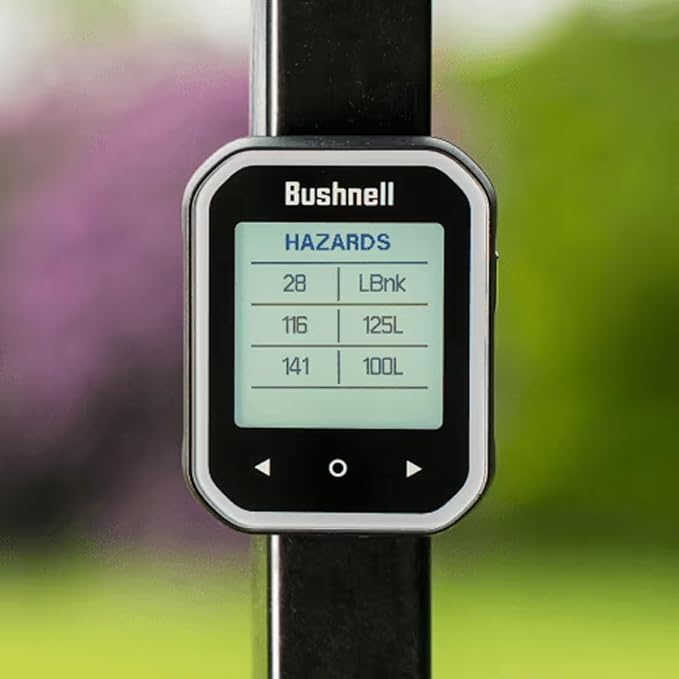 Bushnell Golf Phantom 3 Slope GPS Handlheld (Red/Blue) | 38,000+ Courses, Slope Compensation, Hazard Info, Distance Calculator, Scorekeeping, Magnet Mount, Touchscreen | Signature Series Power Bundle