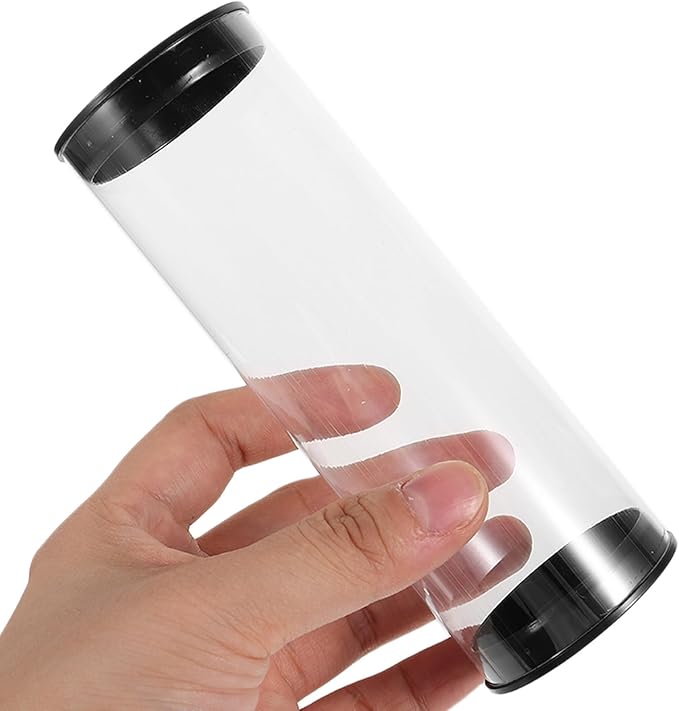 Happyyami 4pcs Box Golf Barrel Golfs Organizers Clear Golfs Ball Containers Portable Ball Case Golfs Case Plastic Tubes with Caps Golfs Ball Case Clear Tubes with Caps Golfing Supplies