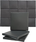 IMPACT SPORTS [12 Pack] Golf Wall Padding Golf Enclosure Padding [20"x20"x2"] Safety Padding Memory Foam with PU Leather Surface for Impact Protection