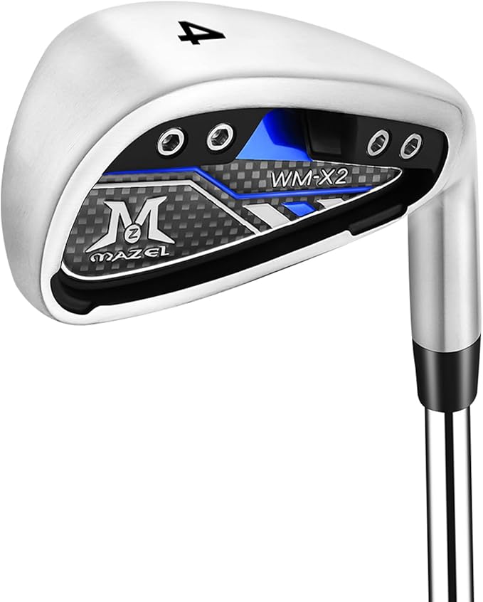 MAZEL WM-X1/2 Individual Men Golf Club Irons 1,2,3,4,5,6,7,8,9,Pitching Wedge,Approach Wedge,Sand Wedge with Graphite/Steel Shafts for Right Handed