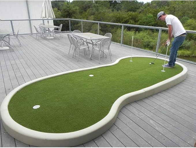 Golf Putting Green - Artificial Grass Turf 4FT X 77FT, Indoor/Outdoor Training Mat, Synthetic Fake Grass for Baseball, Football, Gym Sports