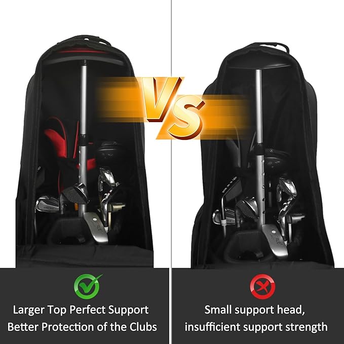 Portable Golf Travel Bag Support Pole, Umbrella Anti-Impact Support Cover Protector and Aluminum Alloy Rod, Golf Club Travel Bag Support System Protect Club
