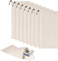 LAKE OF FIRE 8 Pcs Single Shoe Bags for Travel - 18"X9" Packing Shoe Travel Bags for Suitcase, Shoes (Beige)