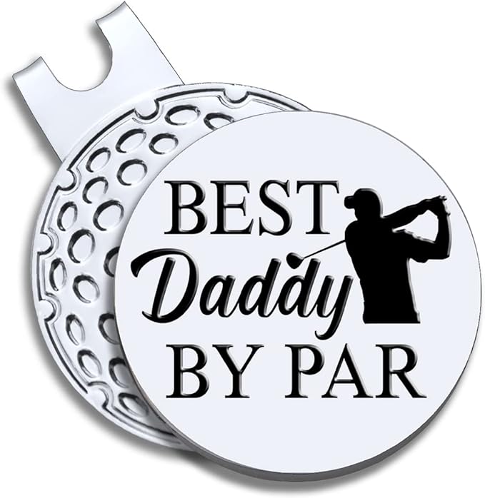 Men Golf Ball Marker with Magnetic Hat Clip, Funny Golf Accessories Gifts for Men, Novelty Birthday Gifts for Male Golfer Fan